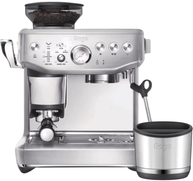 Sage Barista Express Impress Brushed Stainless Steel + uitklopbak