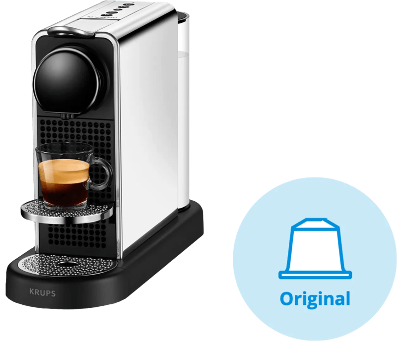 Krups Nespresso CitiZ Platinum XN610D RVS
