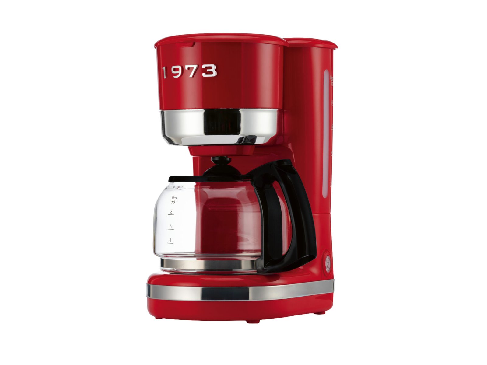 SILVERCREST Koffiezetapparaat met filter, tot 10 kopjes, rood, retro