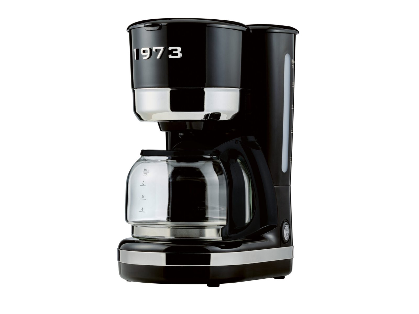SILVERCREST Koffiezetapparaat met filter, tot 10 kopjes, zwart, retro
