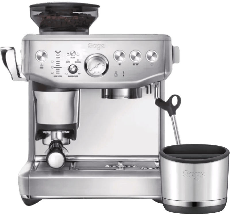 Sage Barista Express Impress Brushed Stainless Steel + uitklopbak